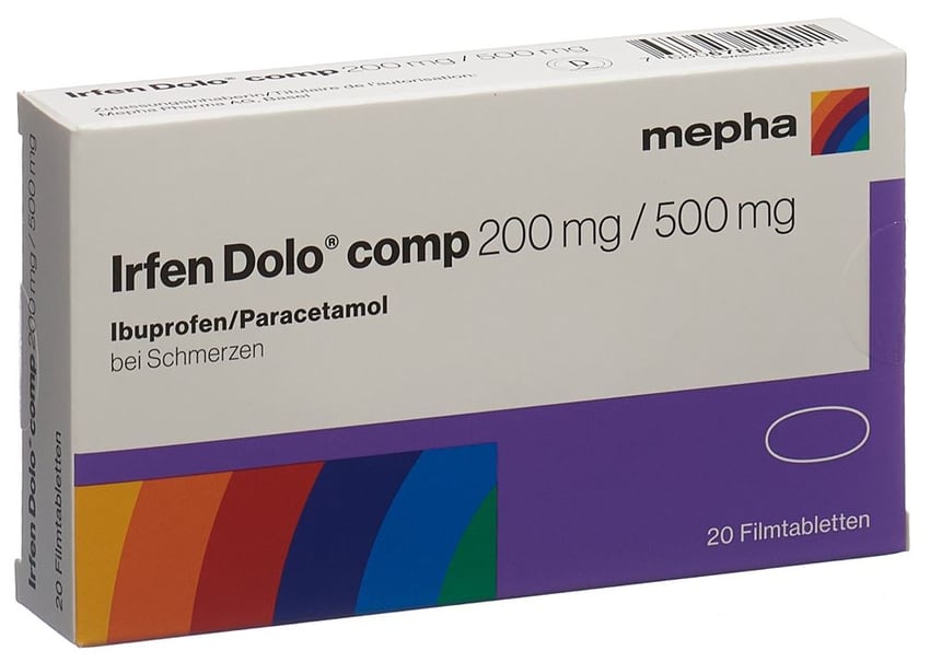 IRFEN Comp Cpr Pell 200 Mg 500 Mg Blist 20 Pce Commander En Ligne