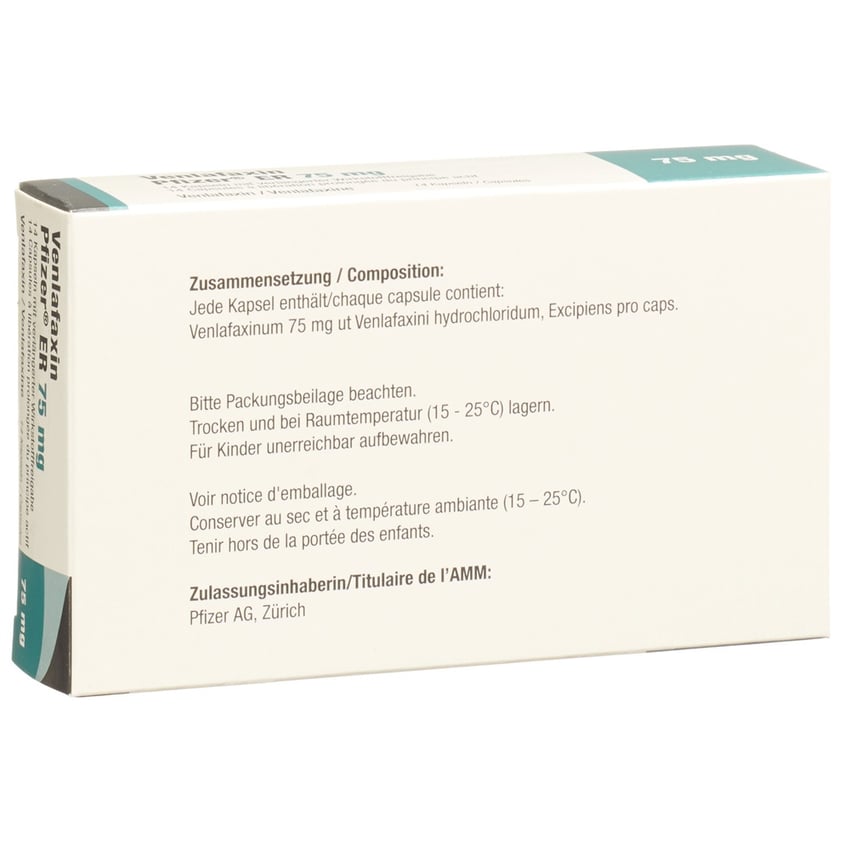 VENLAFAXINE ER Ret Kaps 75 Mg Blist 14 Stk Online Bestellen