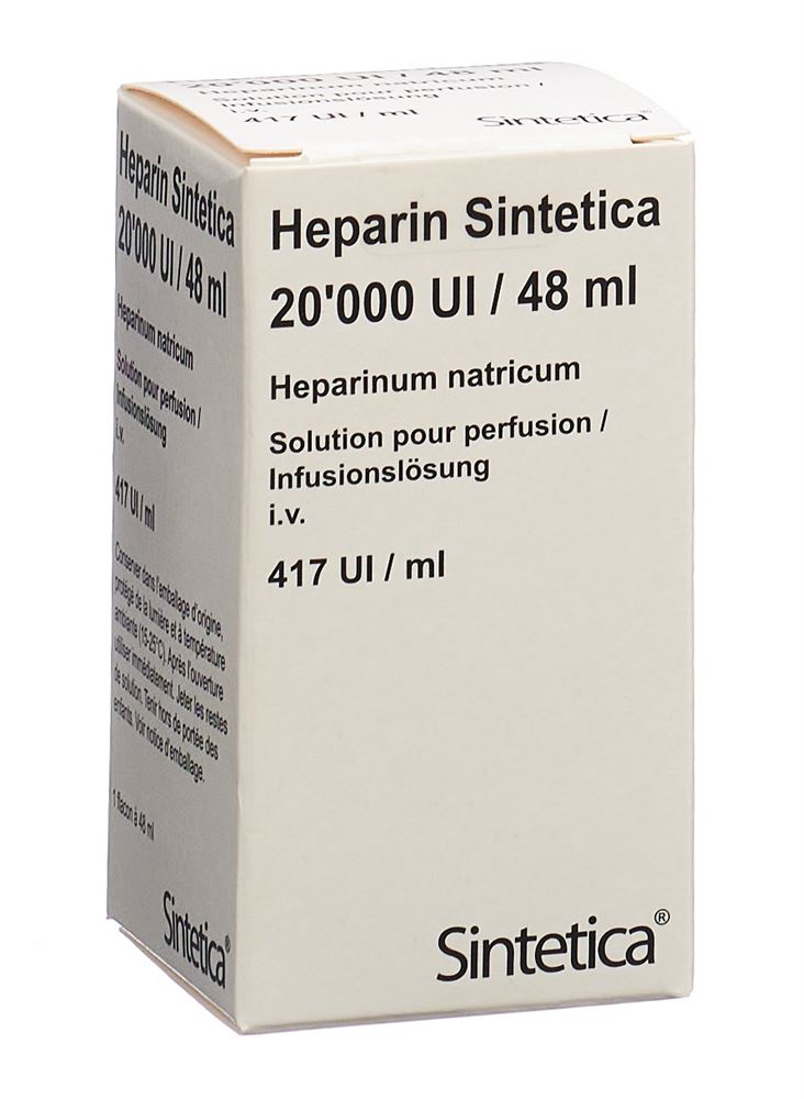 HEPARINE Sintetica Sol Perf 20000 IE 48ml Flac 48 Ml Commander En Ligne