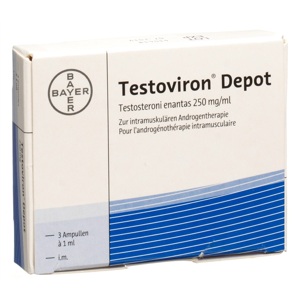 TESTOVIRON Dépôt sol inj 250 mg i m 3 pce Commander en ligne