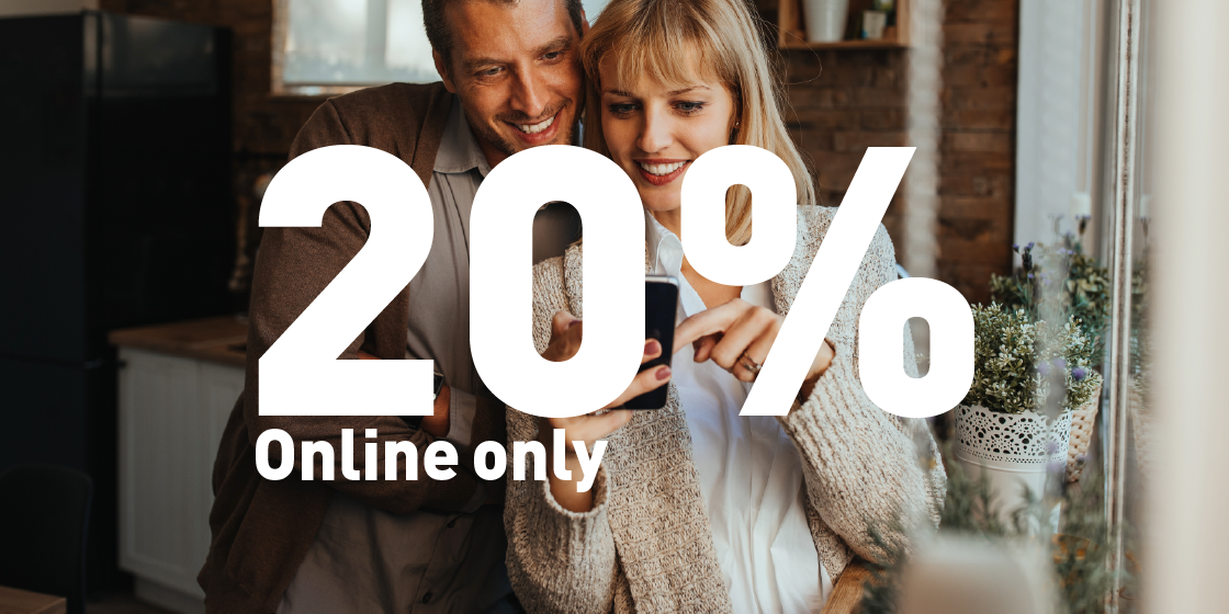 Online-Hit: 20% auf alles