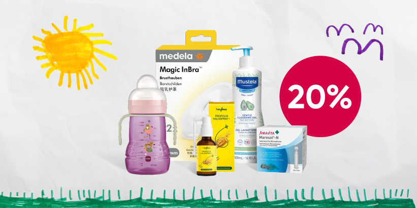 Offerte famiglia con 20 % di sconto su prodotti per la cura e l’alimentazione