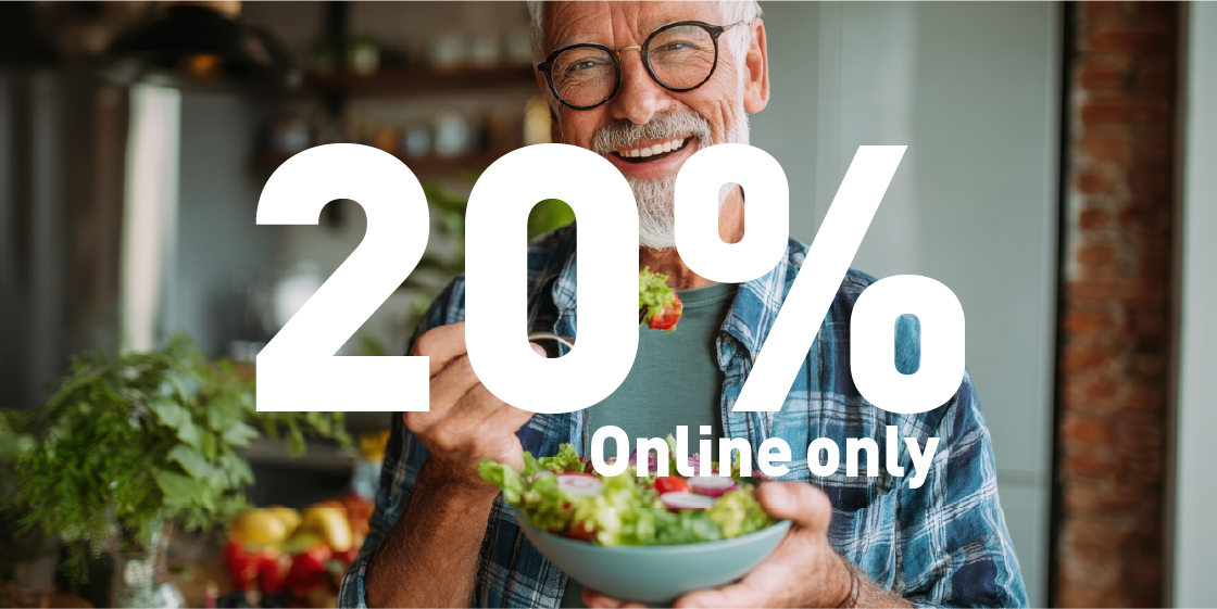 Amavita Ernährungsprodukte im Onlineshop: Whey Protein, Biotta Wellness Woche, Formoline L112 Extra, Sirocco Tee und Modifast Kartoffel-Lauch-Suppe. Jetzt 20% Rabatt online auf Ernährungskategorie.