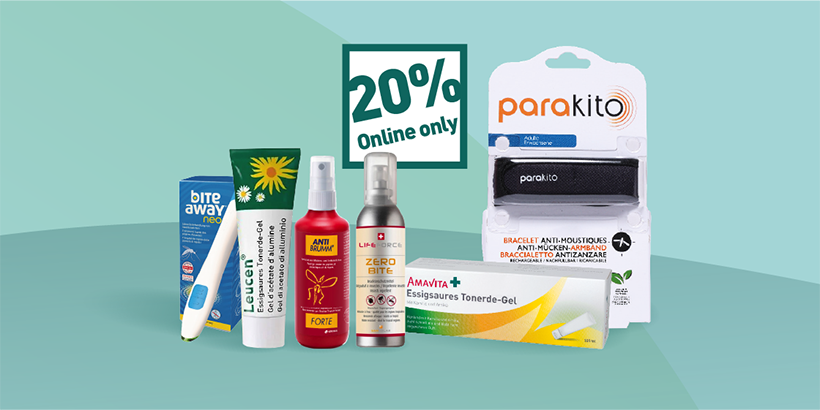 20% Rabatt auf Mückenschutz | Jetzt günstig bei Amavita