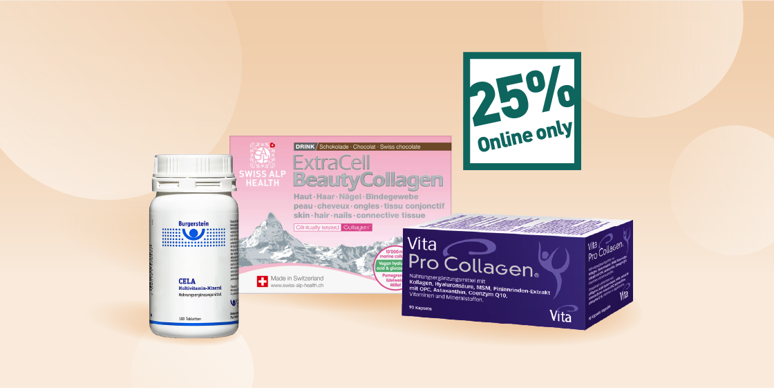 25% auf Nahrungsergänzungsmittel