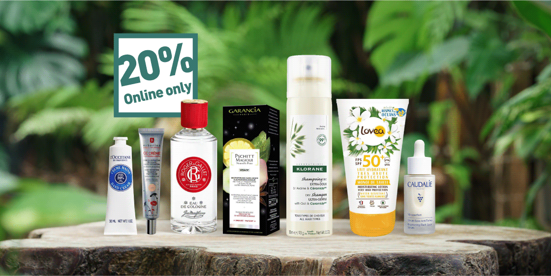 Scoprite la cosmetica naturale con il 20% di sconto: L’Occitane, Caudalie, Klorane, Lovea, Garancia e altri, solo nello shop online di Amavita.