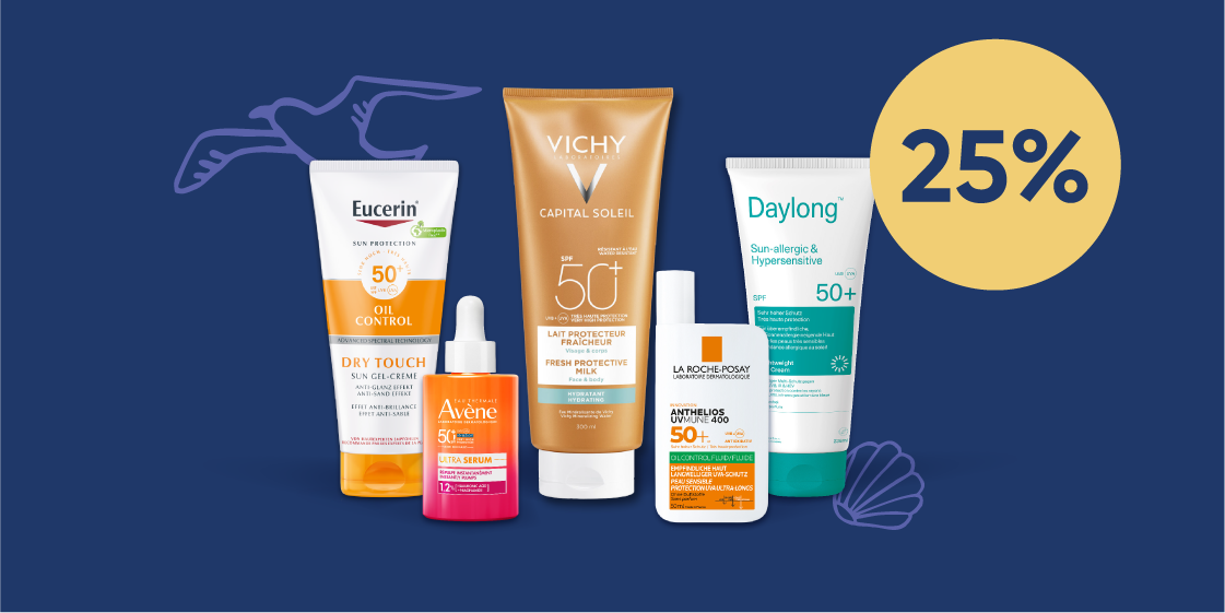 25% auf Sonnenschutzprodukte | Amavita