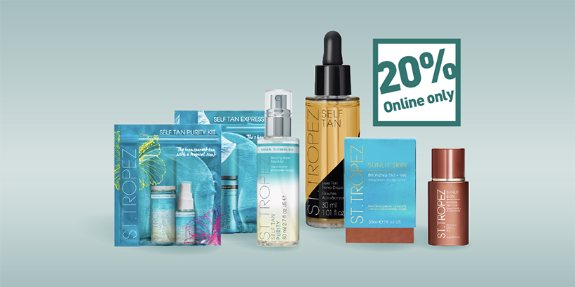 20% sur les autobronzants St. Tropez | Amavita