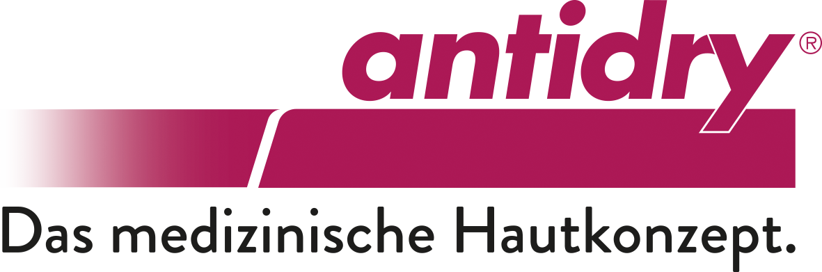 Antidry Logo – medizinische Hautpflege für trockene, empfindliche und zu Neurodermitis neigende Haut