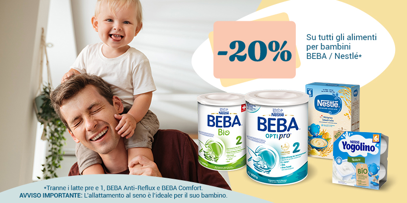 20% su BEBA & Nestlé alimenti per bebè | Amavita