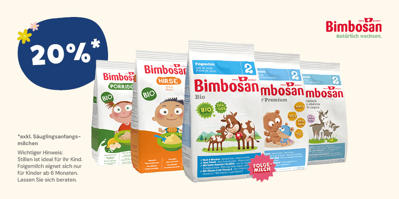 Bimbosan Babynahrung – 20% im Amavita Onlineshop