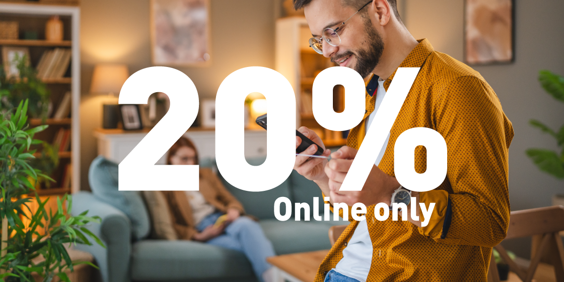 Online-Hit: 20% auf alles