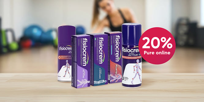 Fisiocrem Produkte mit 20% Rabatt im Amavita Onlineshop für die Pflege von Muskeln und Gelenken.