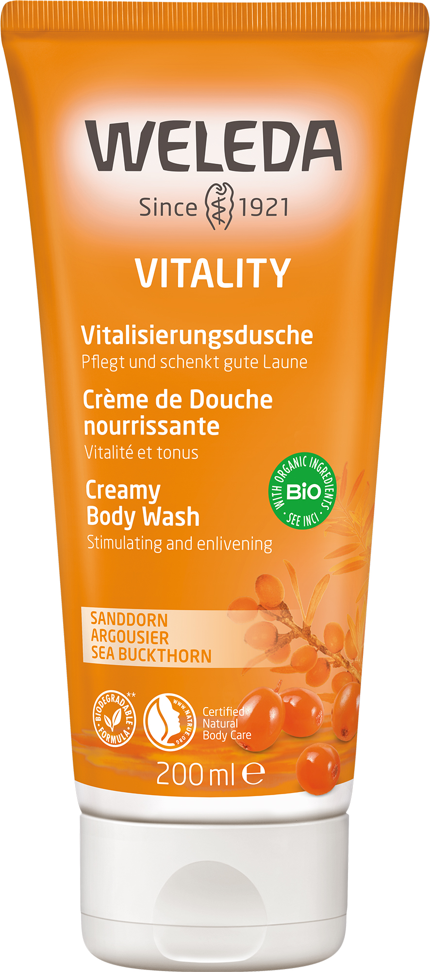 crème de douche vitalisante