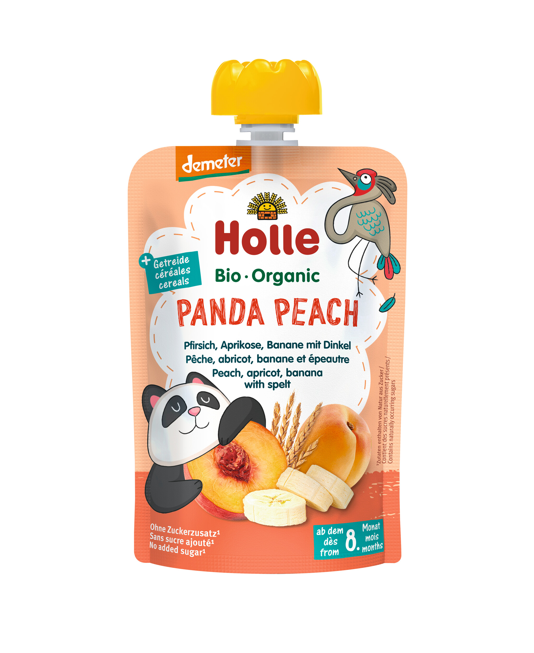 Panda Peach - pouchy