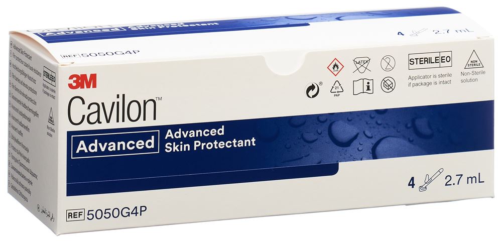 3M Cavilon Advanced Hochleistungsfähiger Hautschutz Applikator 4 x 2.7 ml