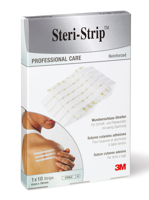 3M Steri Strip 6x100mm weiss verstärkt 10 Stk