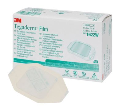 3M Tegaderm Film Transparentverband 4.4x4.4cm 100 Stk