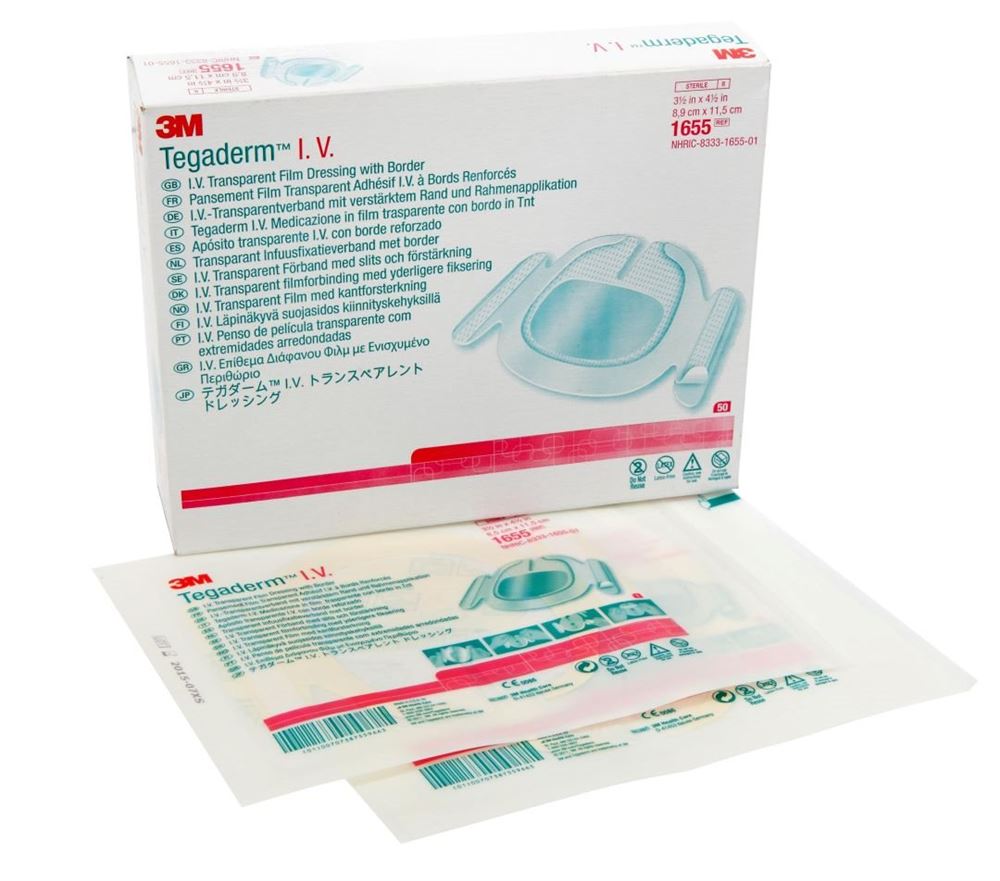 3M Tegaderm I.v. Film Dressing 12x12cm 50 Stk