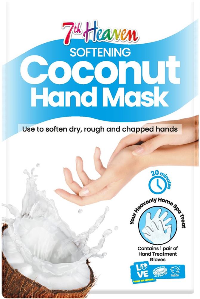 7th Heaven Hand Mask Coconut 1 Paar