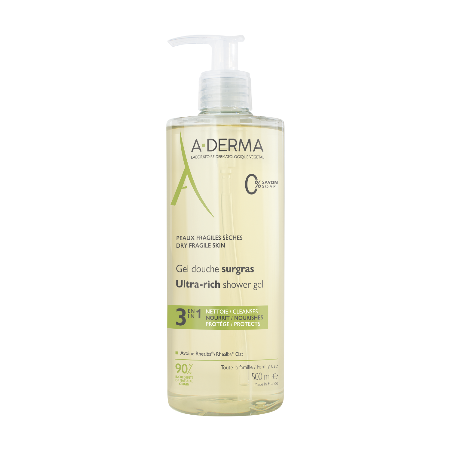 A-Derma Duschgel rückfettend 500 ml