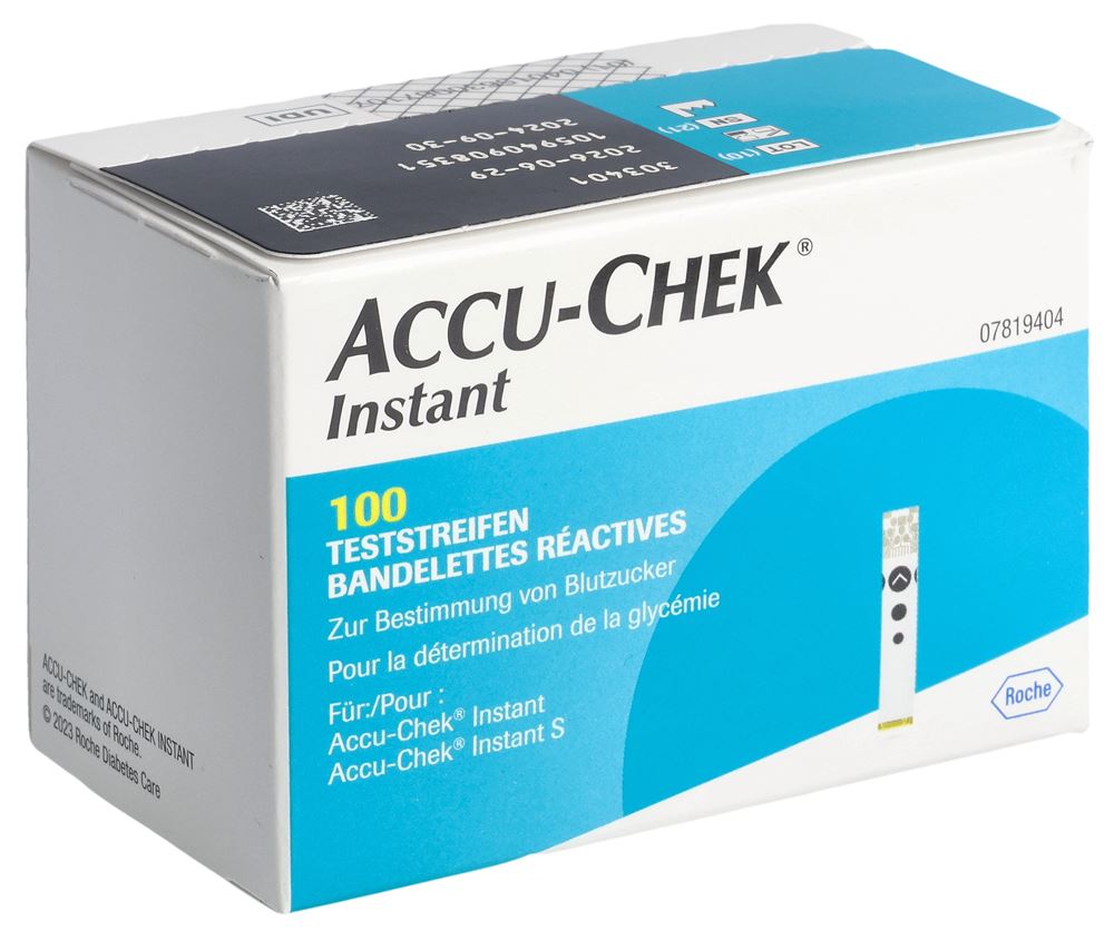 Accu-Chek (Pi-Aps) Instant Teststreifen Ds 100 Stk