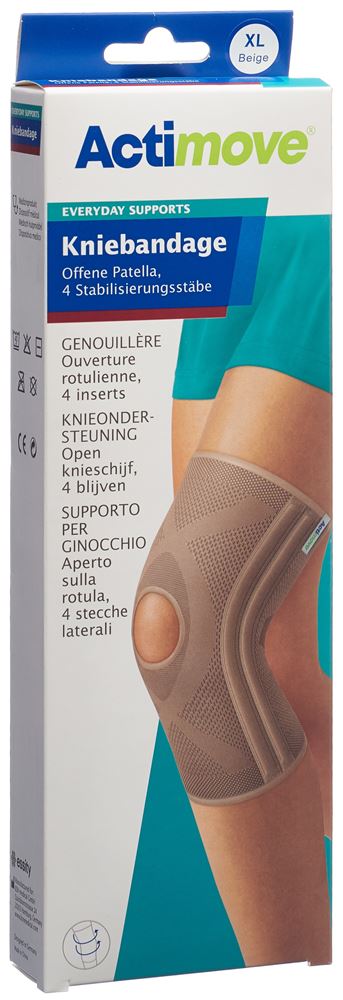 Actimove Everyday Support Kniebandage XL offene Patella