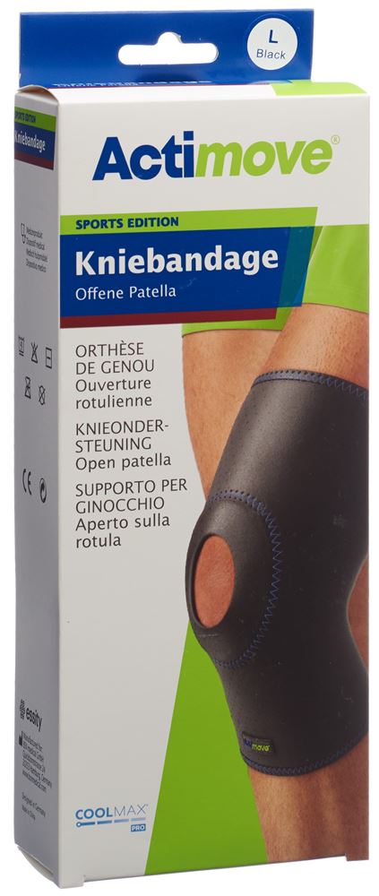 Actimove Sport Kniebandage L offene Patella