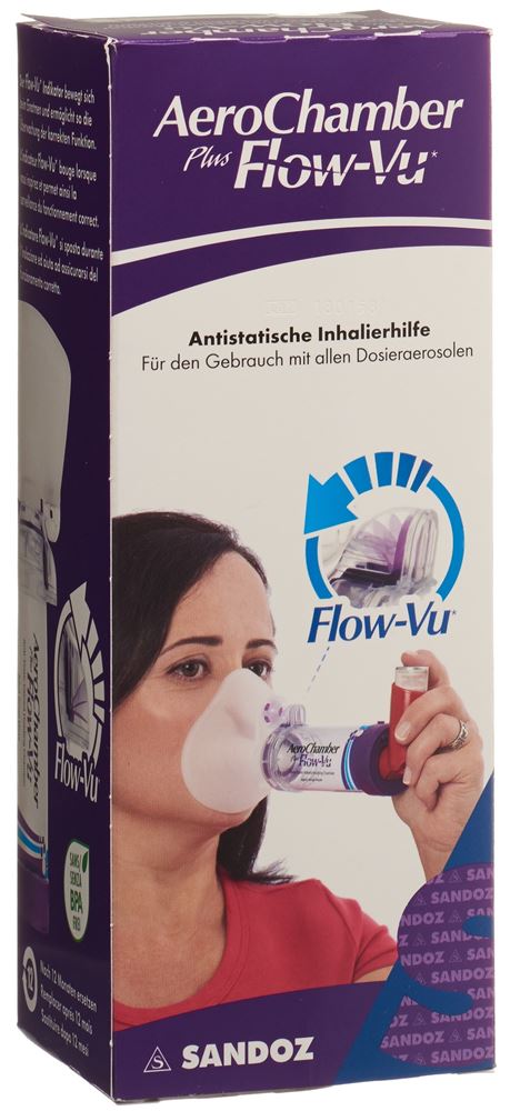 AeroChamber Plus Flow-Vu kleine Maske violett