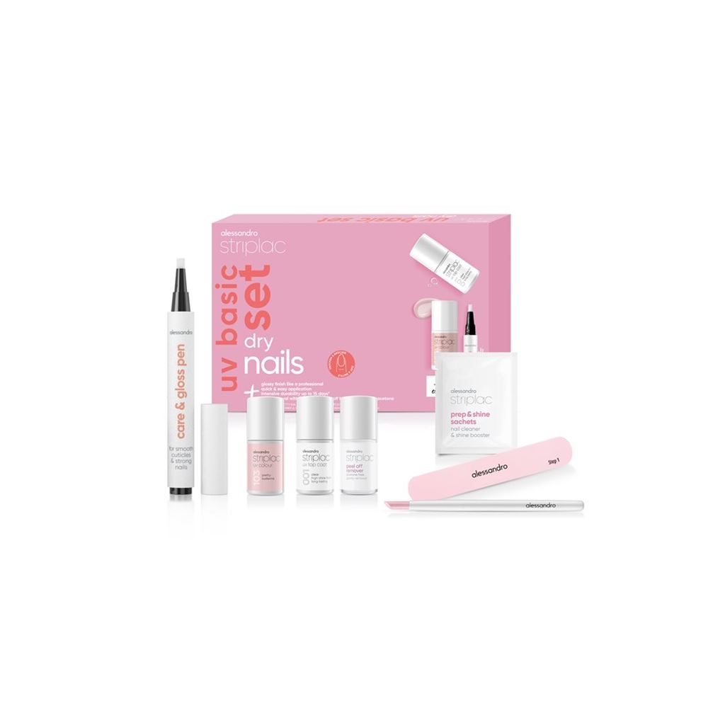 Alessandro International Striplac UV Basic Set Colour Dry Nails