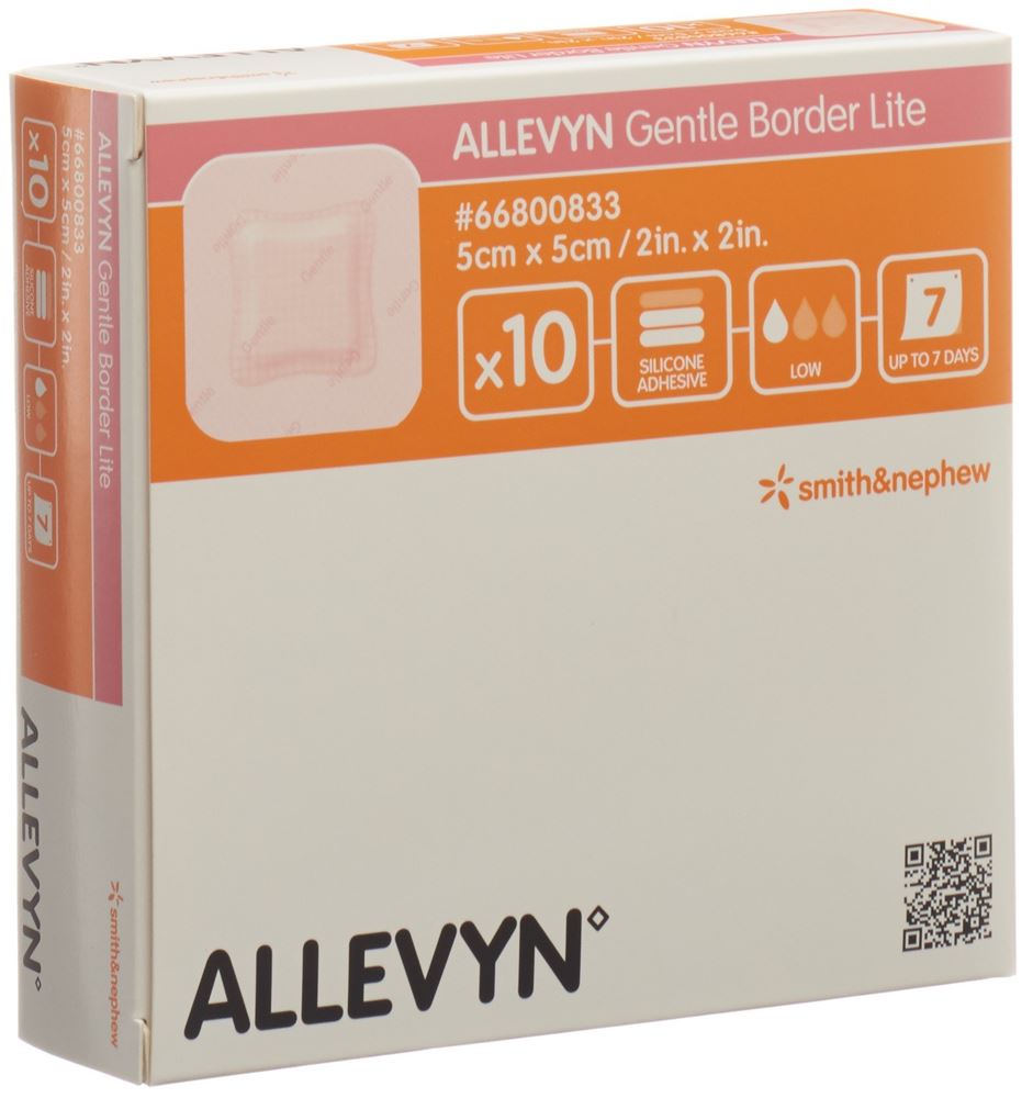 Allevyn Gentle Border Lite 5x5cm 10 Stk