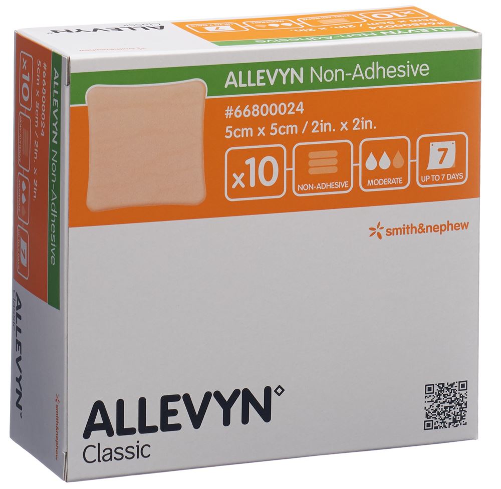 Allevyn Non-Adhesive Wundverband 5x5cm 10 Stk
