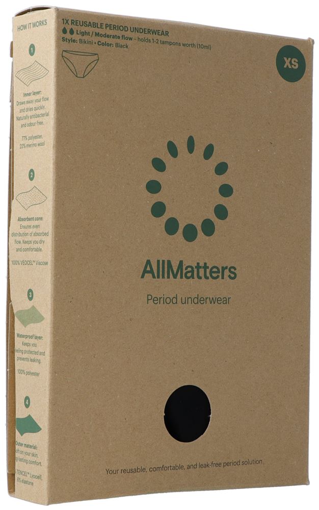 AllMatters Periodenslip XS light/moderate