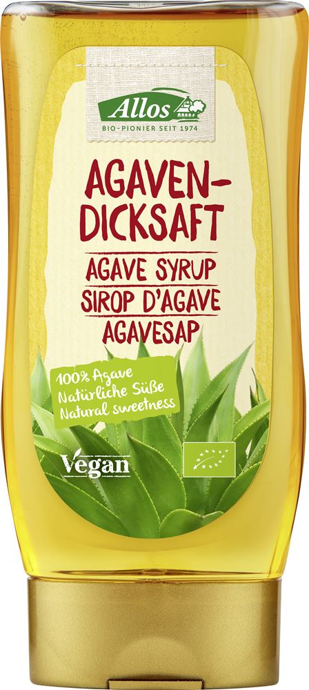Allos Agavendicksaft in der Spenderflasche 250 ml