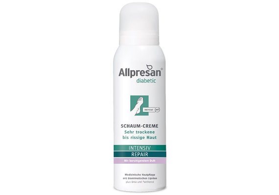 Allpresan diabetic Schaum Creme Intensive Repair mit Duft Aeros Spr 125 ml