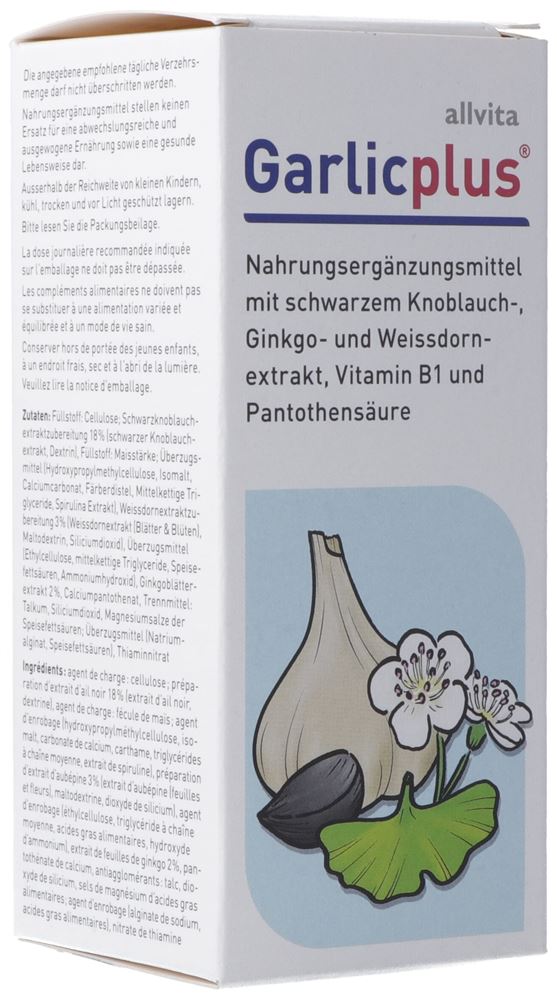 Allvita Garlic plus Filmtabl Fl 180 Stk
