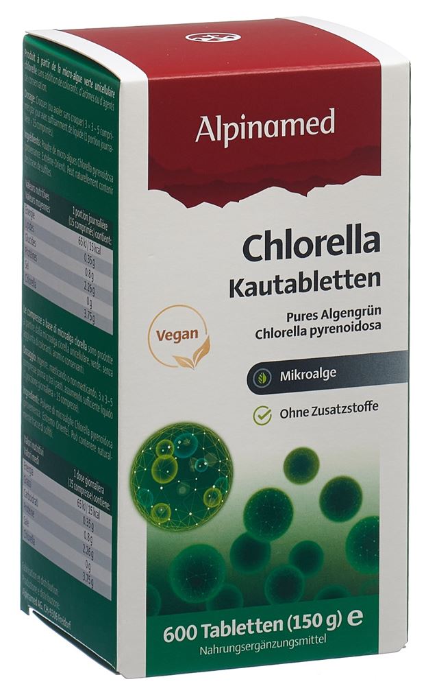 Alpinamed Chlorella Tabl 250 mg Ds 600 Stk