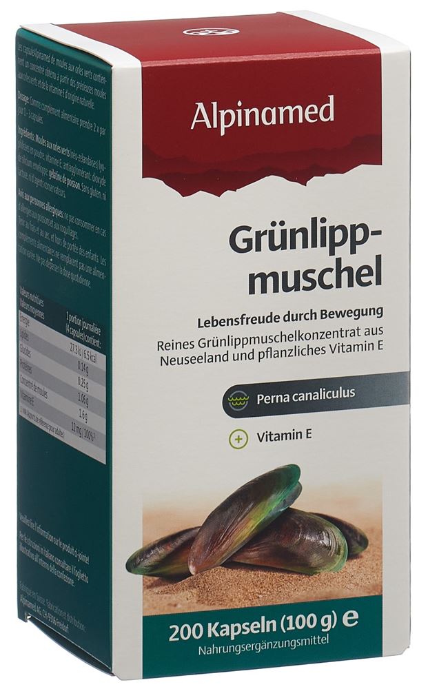 Alpinamed Grünlippmuschel Kapseln 400 Mg 200 Stück