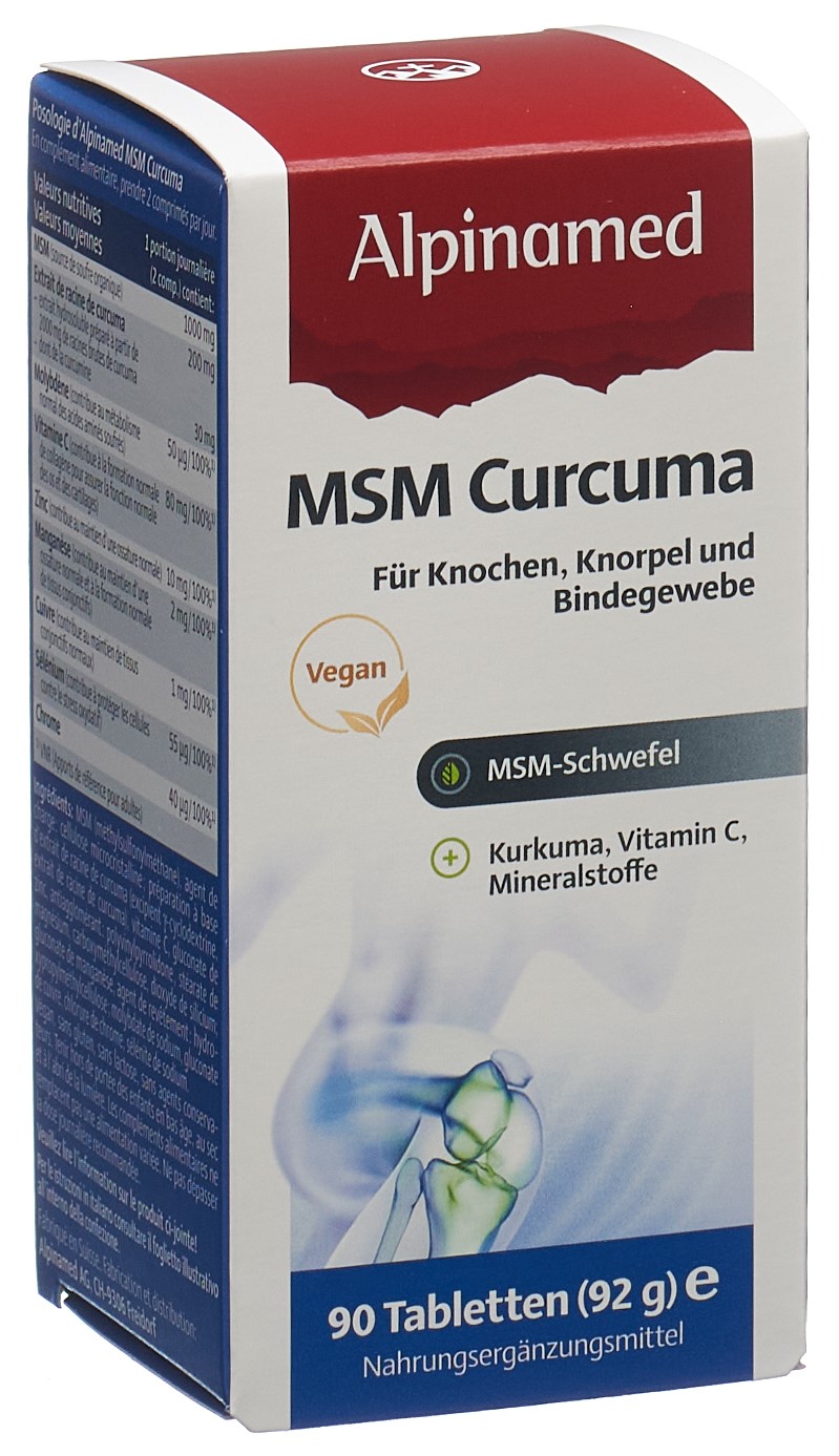 Alpinamed Msm Curcuma-Arthro Tabletten Ds 90 Stück