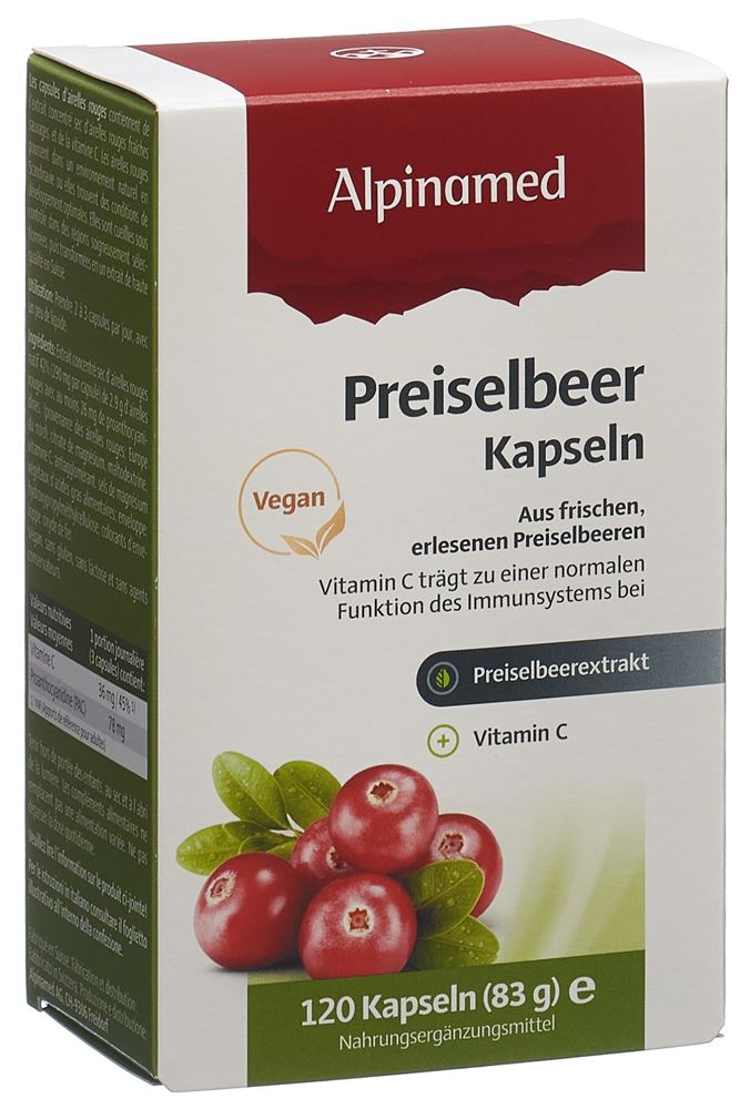 Alpinamed Preiselbeer Kapseln 120 Stück