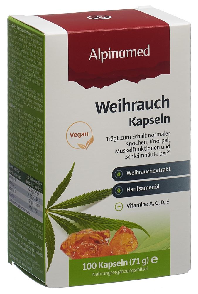 Alpinamed Weihrauch Kaps 100 Stk