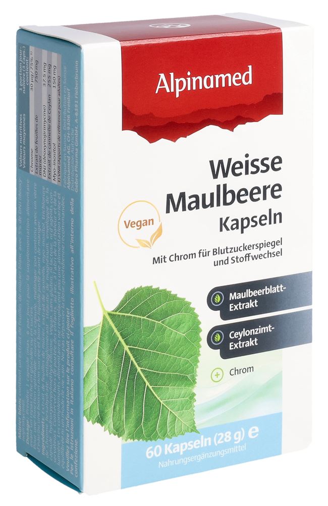 Alpinamed Weisse Maulbeere Kaps 60 Stk