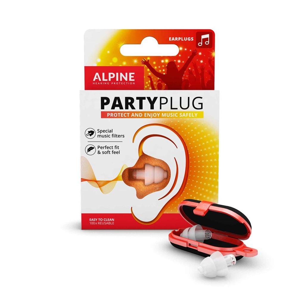 Alpine Gehörschutzstöpsel PartyPlug transparent 1 Paar
