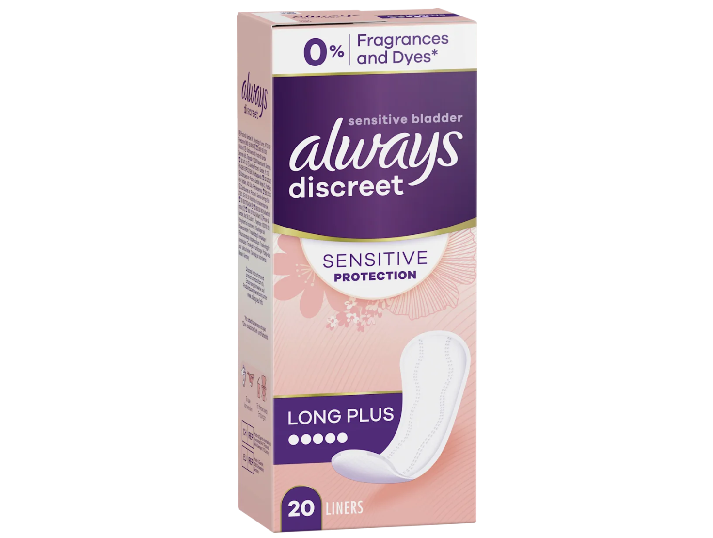 always Discreet Inkontinenz Slipeinlage Sensitive Long Plus 20 Stk