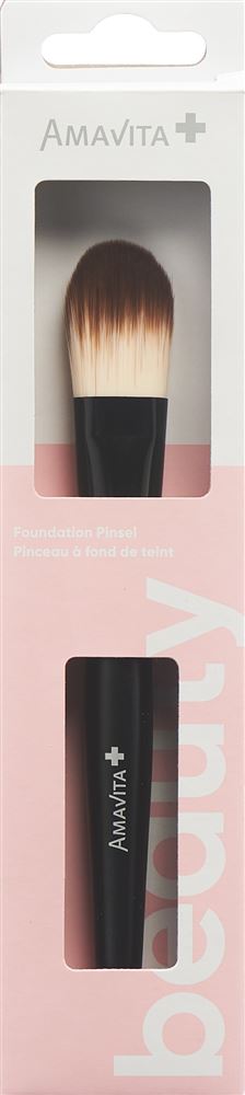 Amavita Beauty Foundation Pinsel oval flach 100% vegan