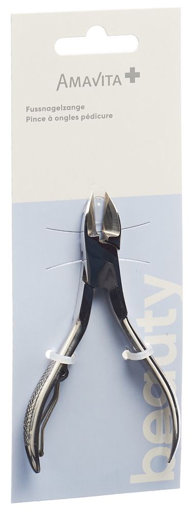 Amavita Beauty Fussnagelzange 10cm vernickelt