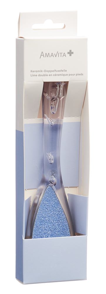 Amavita Beauty Keramik-Doppelfussfeile transparent
