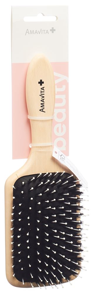 Amavita Beauty Langhaarbürste Buchenholz