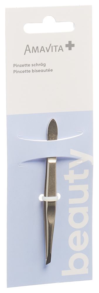 Amavita Beauty Pinzette schräg vernickelt matt