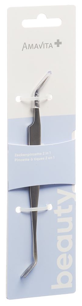 Amavita Beauty Zeckenpinzette 2in1 Inox